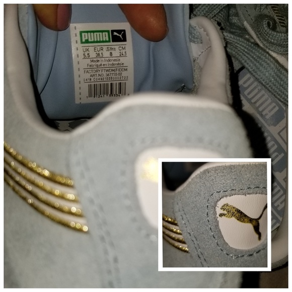 Puma suede Vasity Shoes blue sz8 - Picture 7 of 7